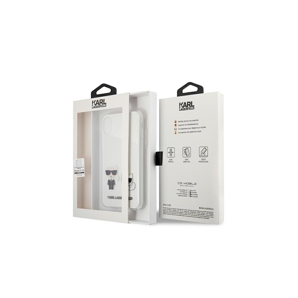 272421_oryg Karl Lagerfeld case for iPhone XS Max KLHCI65CKTR hardcase PC/TPU IK + Choupette Transparent