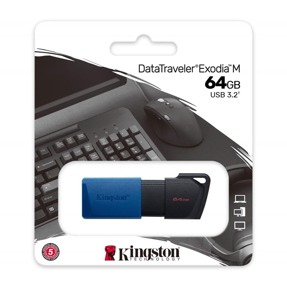 273144_oryg Kingston pendrive DataTraveler Exodia M DTXM 64GB blue