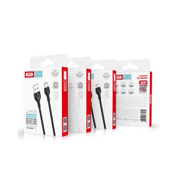 273534_oryg XO cable NB200 USB - USB-C 2,0m 2.1A white