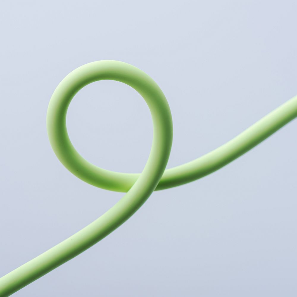 27443434e6345aa1537d4ba4a473b406 FORCELL F-ENERGY C344 cable Type C to Type C QC4.0 PD 3A 60W Silicone 1 m green