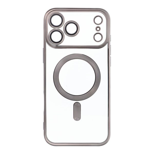 277ce99521e521e9965af1ae7e266ca4 ELECTRO MAG COVER case compatible with MagSafe for IPHONE 17 Pro Max (full ring) grey titanium