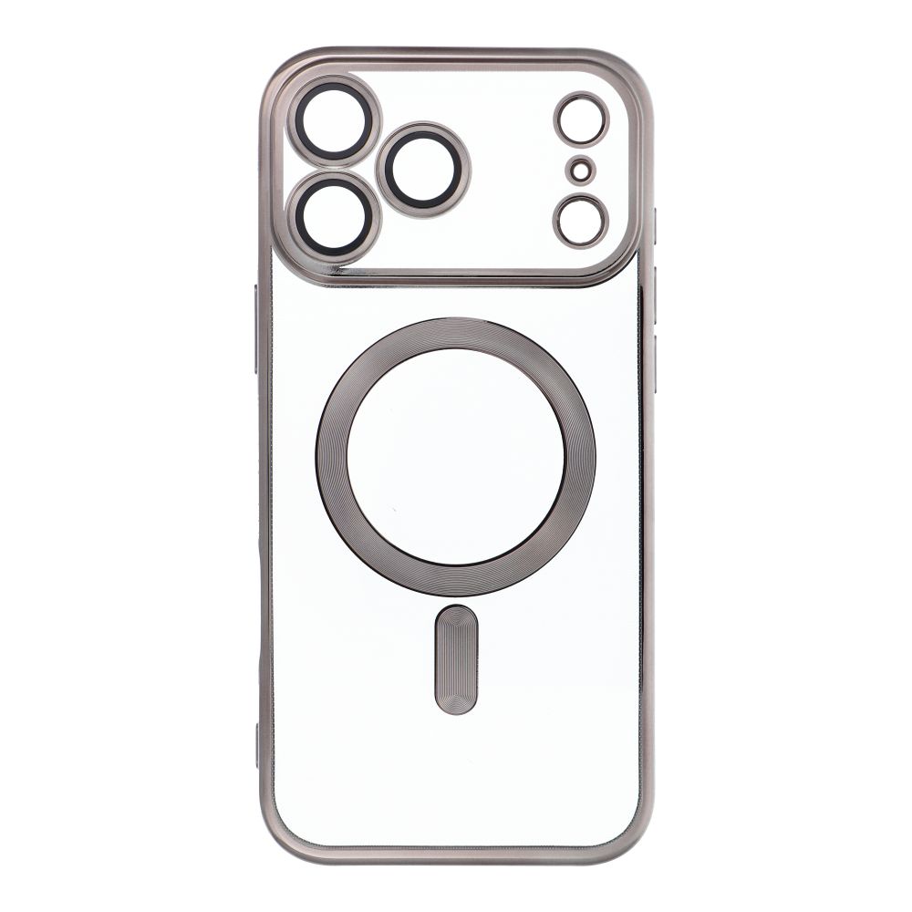277ce99521e521e9965af1ae7e266ca4 ELECTRO MAG COVER case compatible with MagSafe for IPHONE 17 Pro Max (full ring) grey titanium