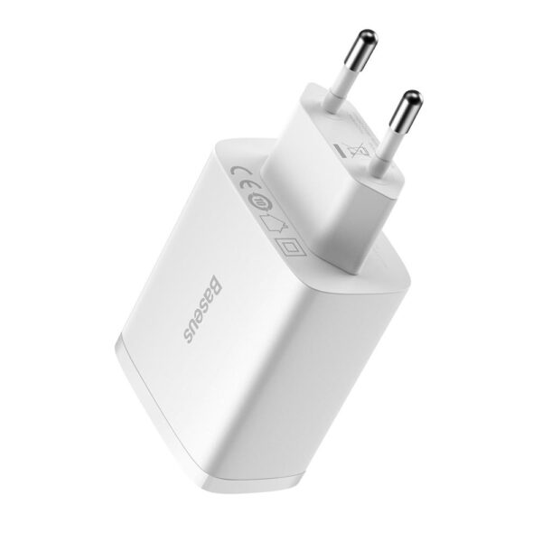 Baseus wall charger Compact 3 x USB white 17w