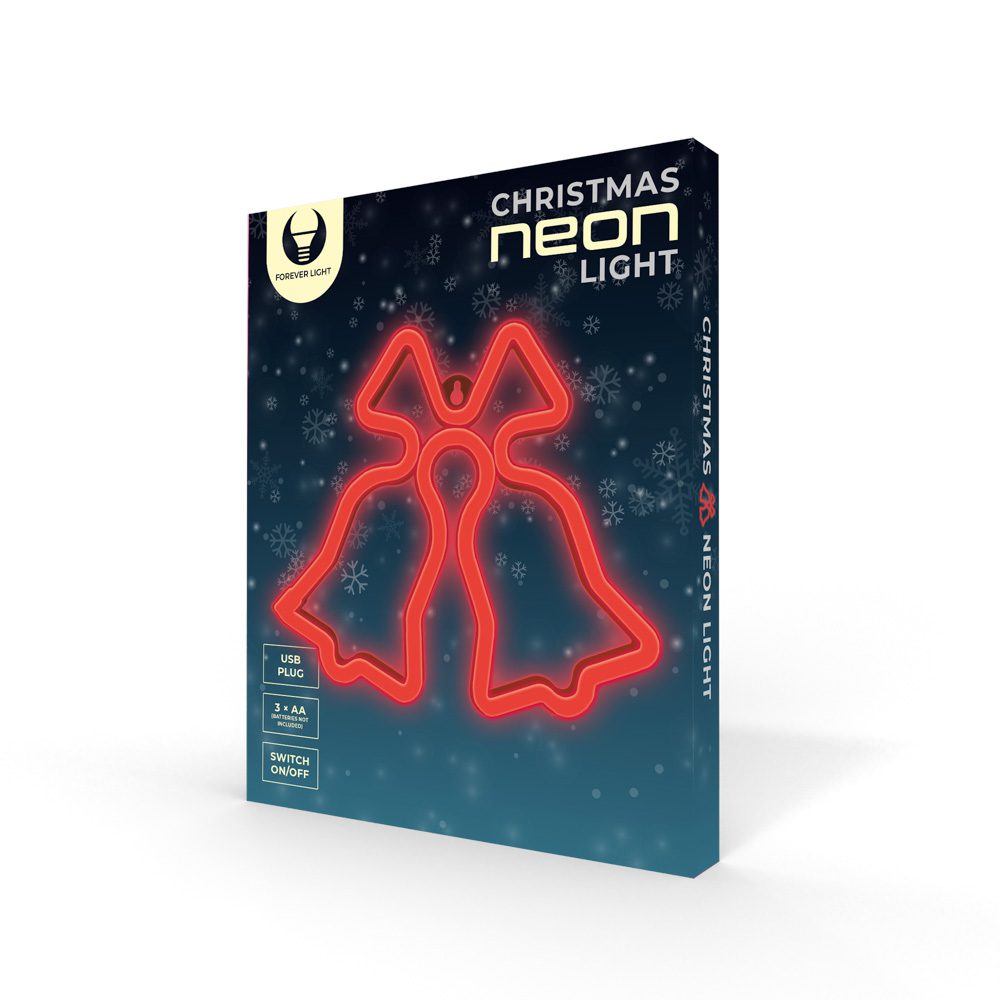 282775_oryg Neon LED CHRISTMAS BELLS red FLNE17 Forever Light