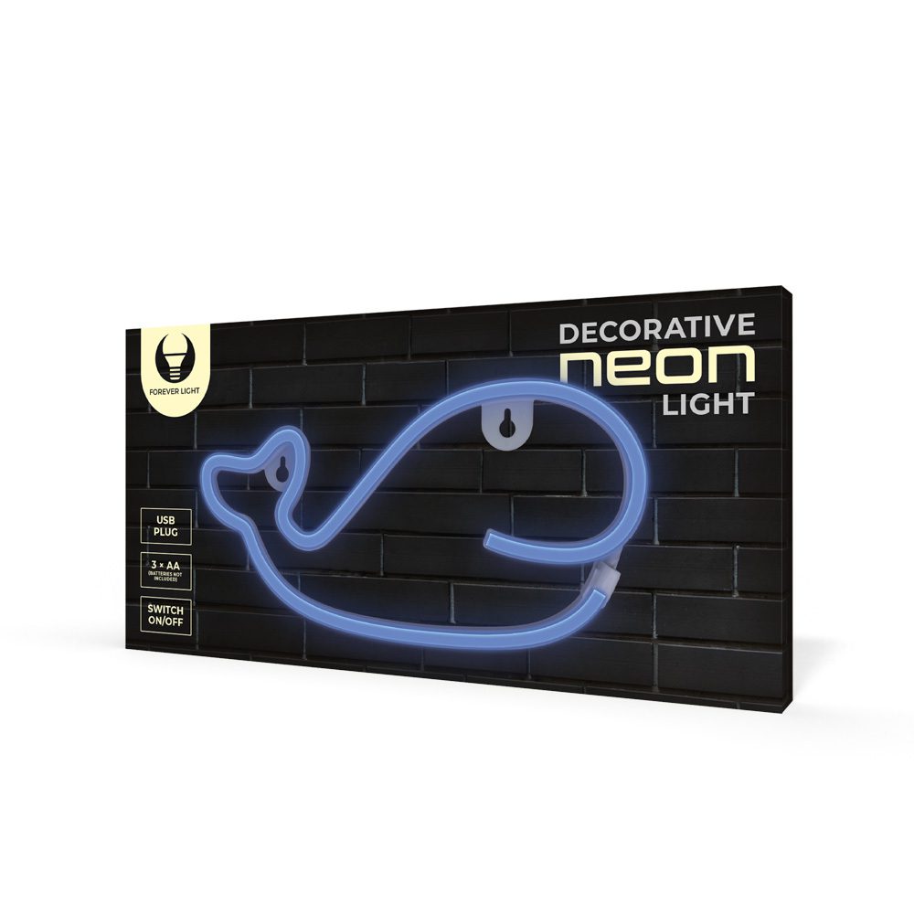 282784_oryg Neon LED Light WHALE blue Bat + USB FLNE19 Forever Light