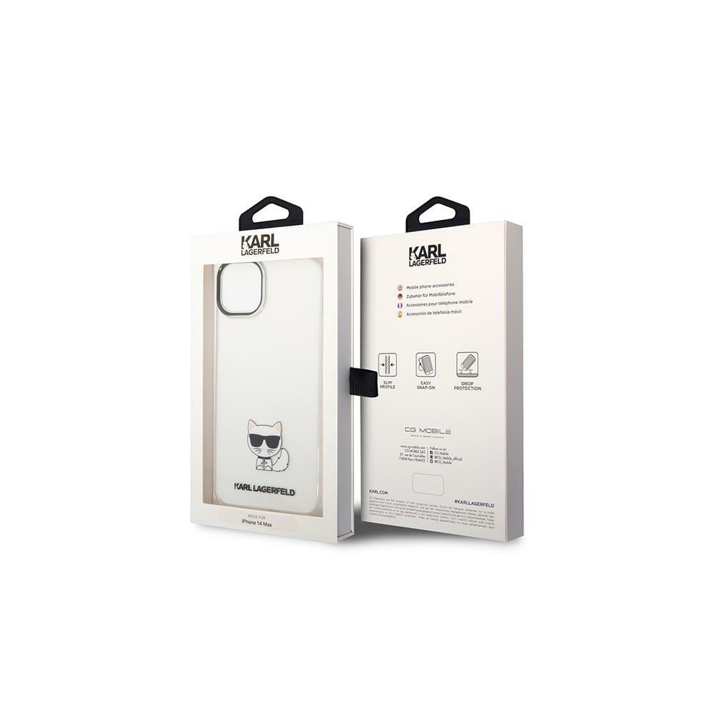 Karl Lagerfeld case for iPhone 14 Plus 6,7" KLHCP14MCTTR transparent hardcase Choupette Body