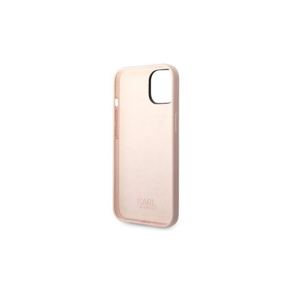286234_oryg Karl Lagerfeld case for iPhone 14 Pro Max 6,7" KLHMP14XSLKHLP pink HC Silicone Karl Head