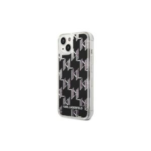 286236_oryg Karl Lagerfeld case for iPhone 14 Pro Max 6,7" KLHCP14XLMNMK black HC Liquid Glitter Monogram