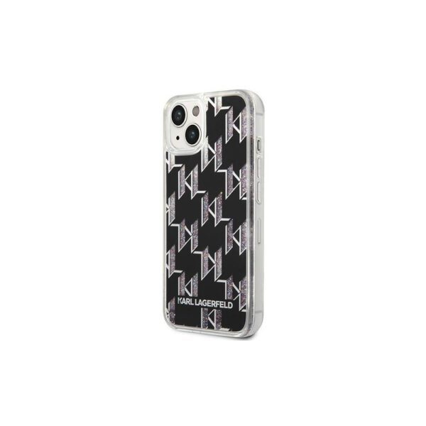 286236_oryg Karl Lagerfeld case for iPhone 14 Pro Max 6,7" KLHCP14XLMNMK black HC Liquid Glitter Monogram
