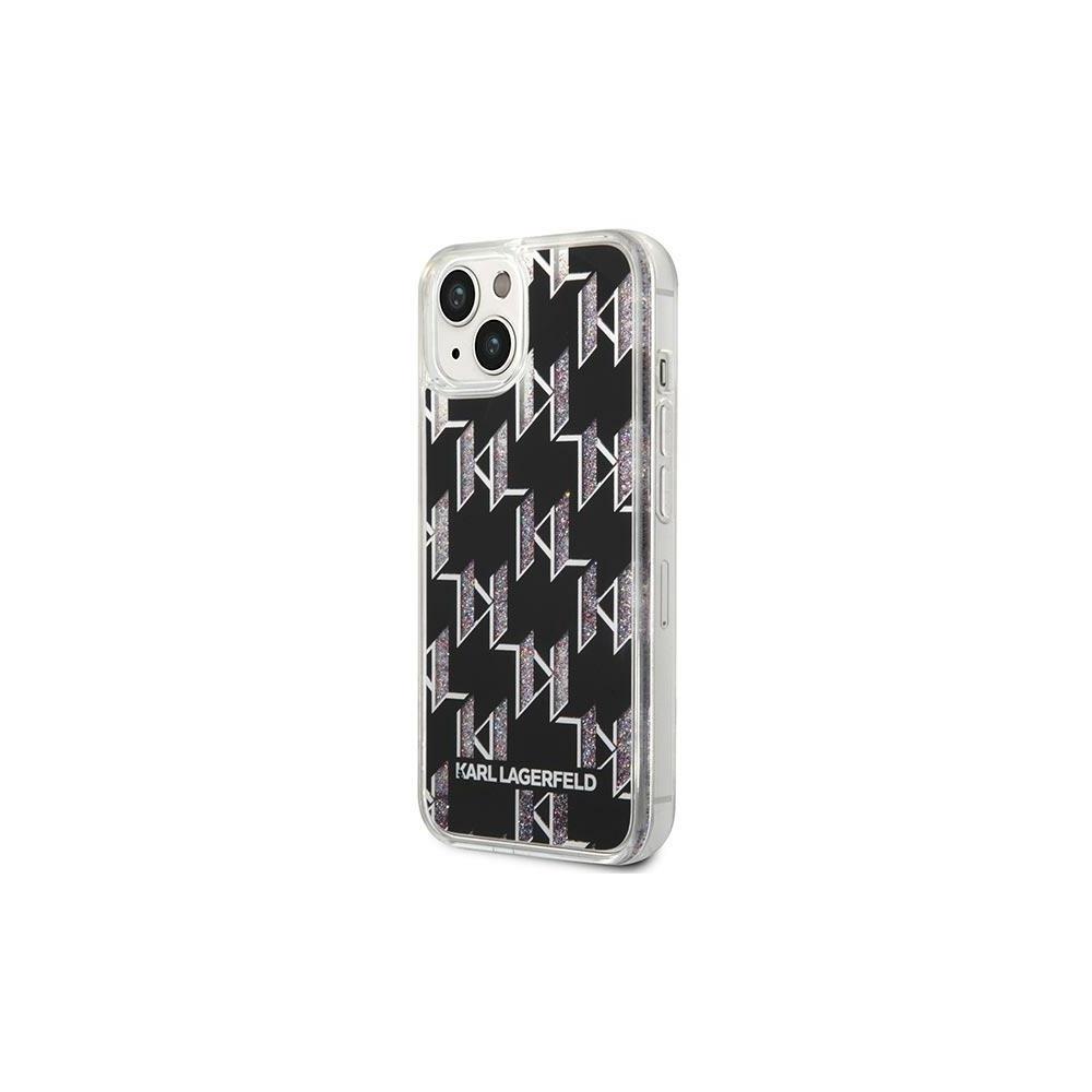 286236_oryg Karl Lagerfeld case for iPhone 14 Pro Max 6,7" KLHCP14XLMNMK black HC Liquid Glitter Monogram