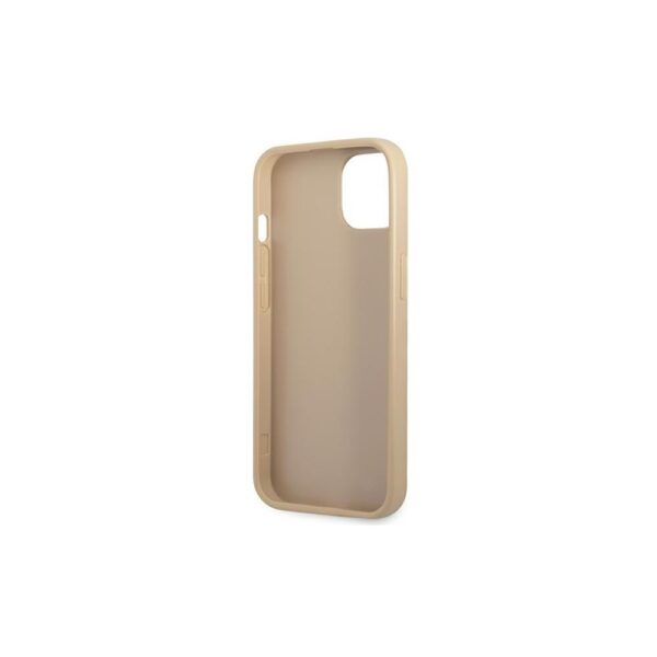 286746_oryg Guess case for iPhone 14 6,1" GUHCP14SPSATLE beige HC Saffiano PU Triangle