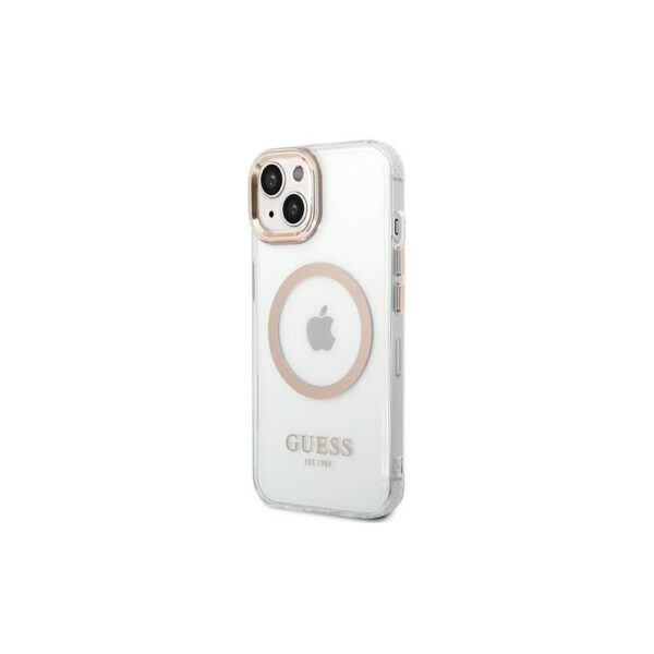 286764_oryg Guess case for iPhone 14 Pro Max 6,7" GUHMP14XHTRMD gold HC Magsafe Metal Outline