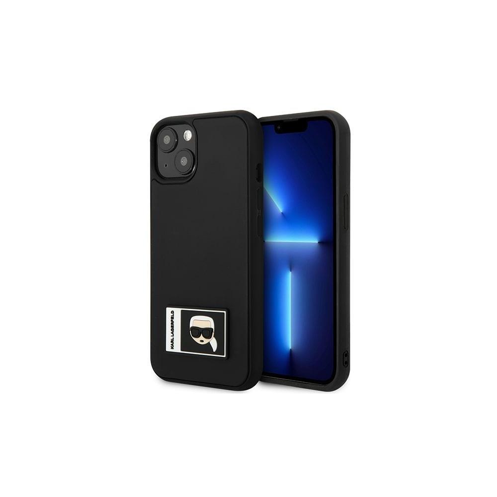 Karl Lagerfeld case for iPhone 13 6,1" KLHCP13M3DKPK black hard case Iconic Karl's Head