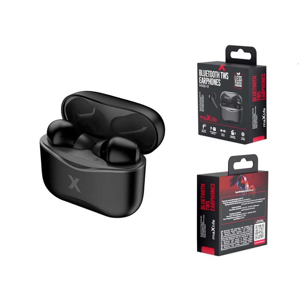 Maxlife Bluetooth earphones TWS MXBE-01 black