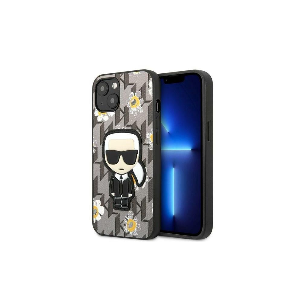 Karl Lagerfeld case for iPhone 13 6,1" KLHCP13MPMNFIK1 grey hard case Monogram Iconic Karl