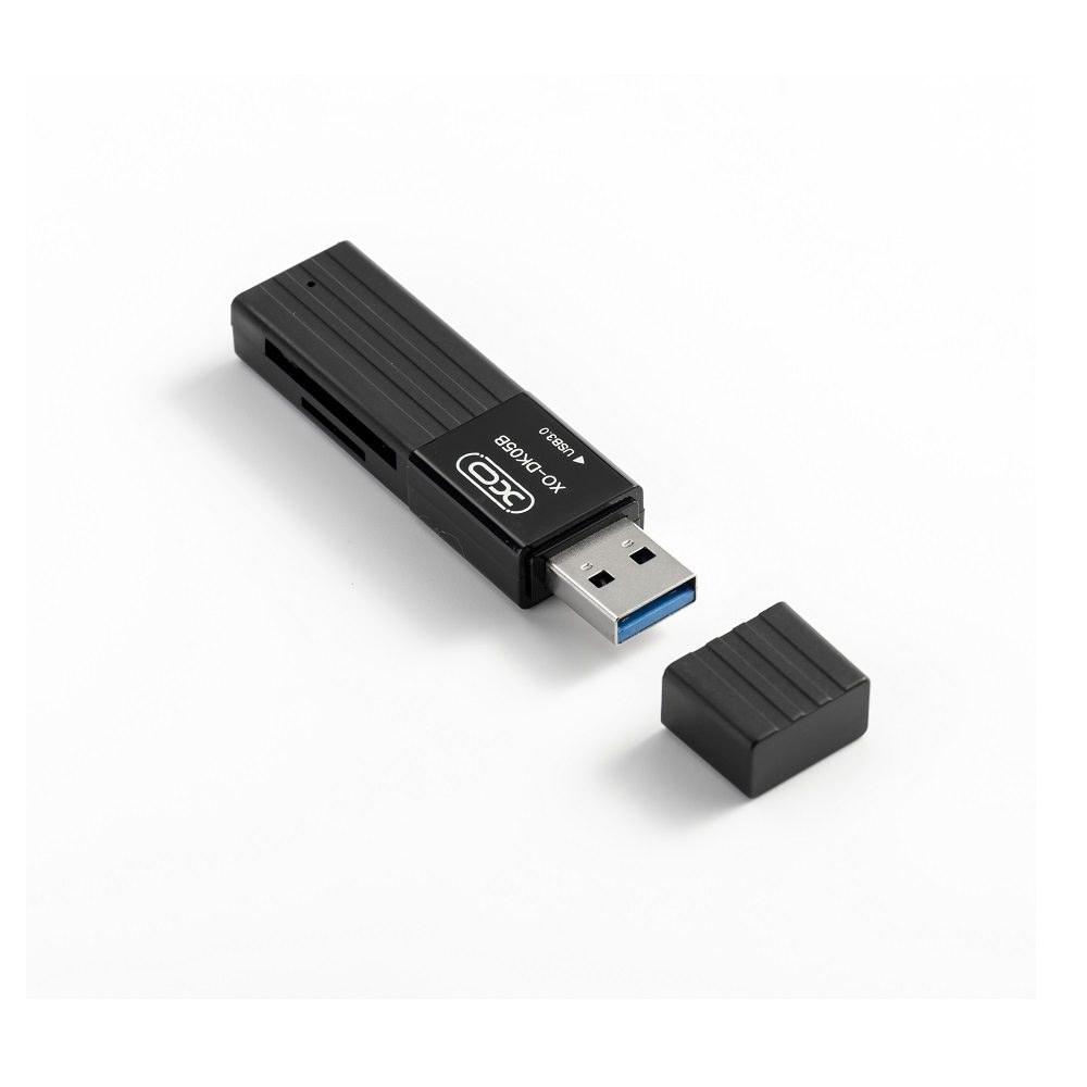 292710_oryg XO card reader 2 in 1 DK05B USB 3.0 black