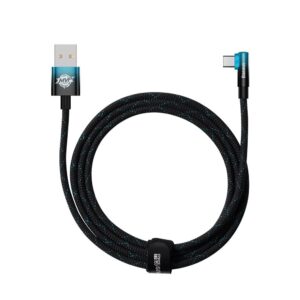 Baseus cable MVP 2 Elbow USB - USB-C 2,0 m 100W black-blue