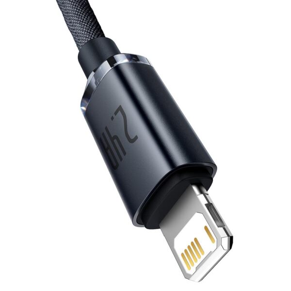 Baseus cable Crystal Shine USB - Lightning 1,2 m 2,4A black