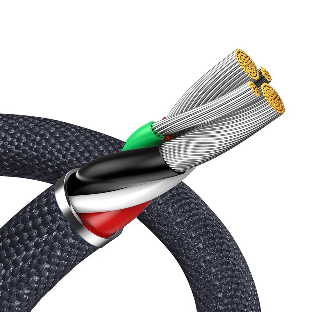 Baseus cable Crystal Shine USB - Lightning 1,2 m 2,4A black