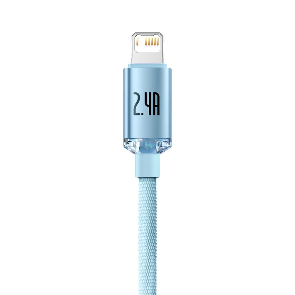 292960_oryg Baseus cable Crystal Shine USB - Lightning 2,0 m 2,4A sky blue