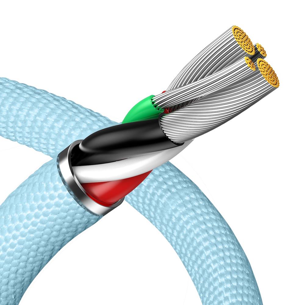 292962_oryg Baseus cable Crystal Shine USB - Lightning 2,0 m 2,4A sky blue