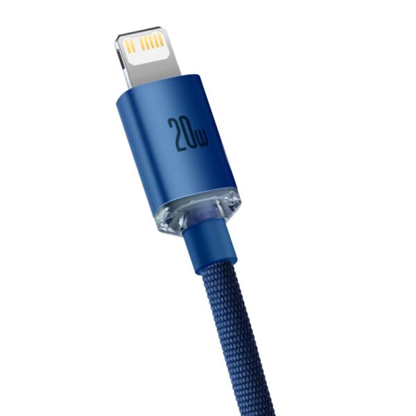 293032_oryg Baseus cable Crystal Shine USB-C - Lightning 2,0 m 20W blue