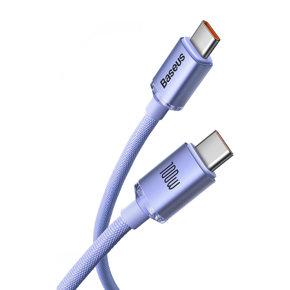 293095_oryg Baseus cable Crystal Shine USB-C - USB-C 1,2 m 100W purple