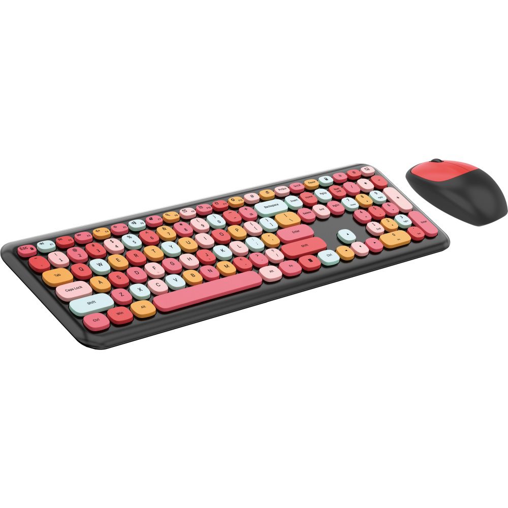 Forever keyboard + mouse Candy black-red