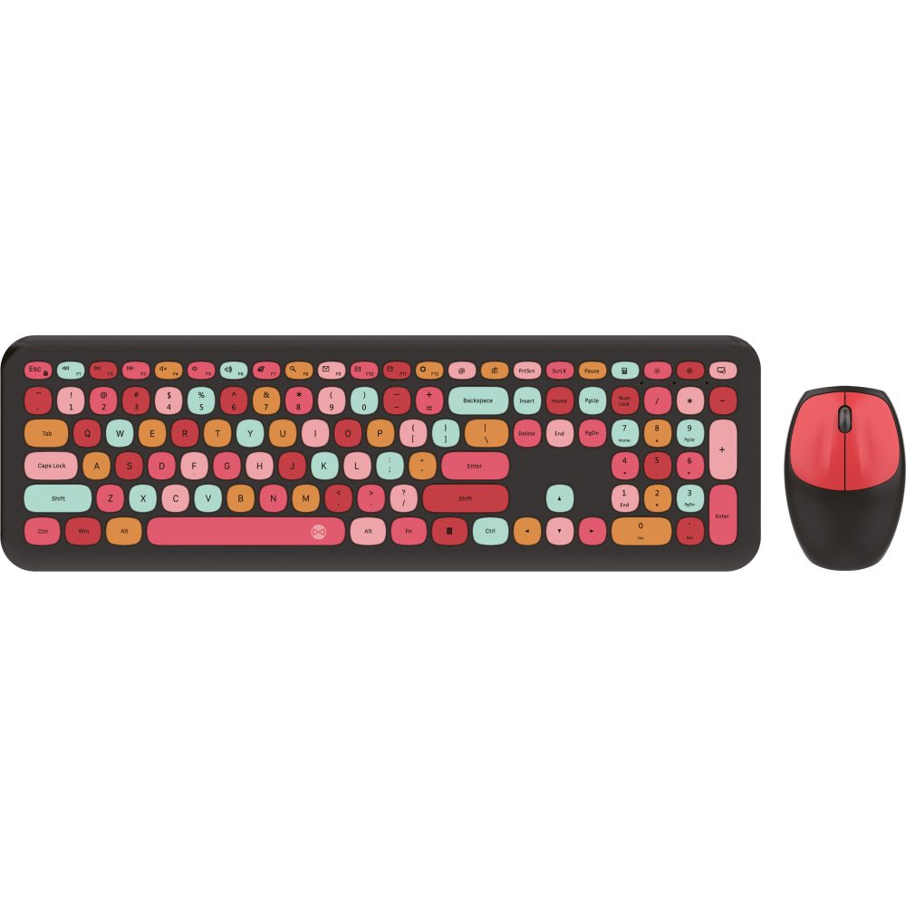 Forever keyboard + mouse Candy black-red