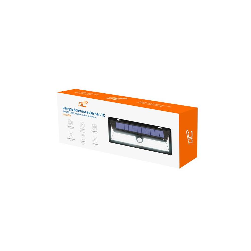 Solar wall lamp 118 LED SMD 1000lm PIR IP65 1800mAh