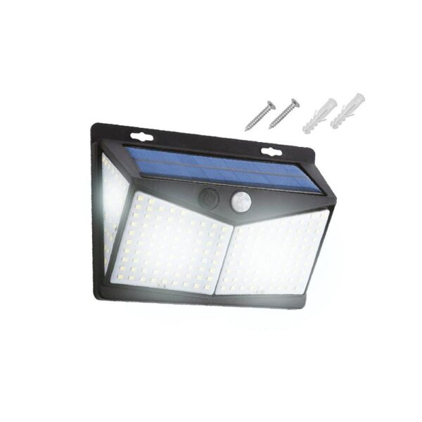 Solar wall lamp 208 LED SMD 600lm PIR IP65 1800mAh
