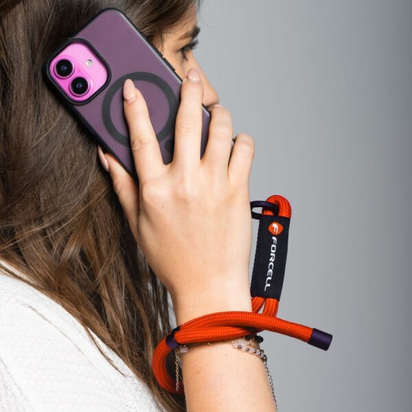 294962c510698ea59f4618dc15397d30 FORCELL F-DESIGN R10X40 wrist phone lanyard with adjustable length (max 20cm in the loop) red