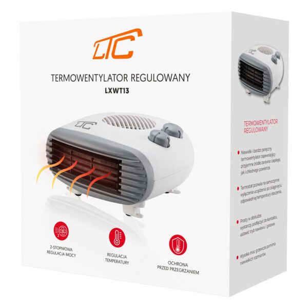 White heater LTC 1000/2000W - 230V - slim