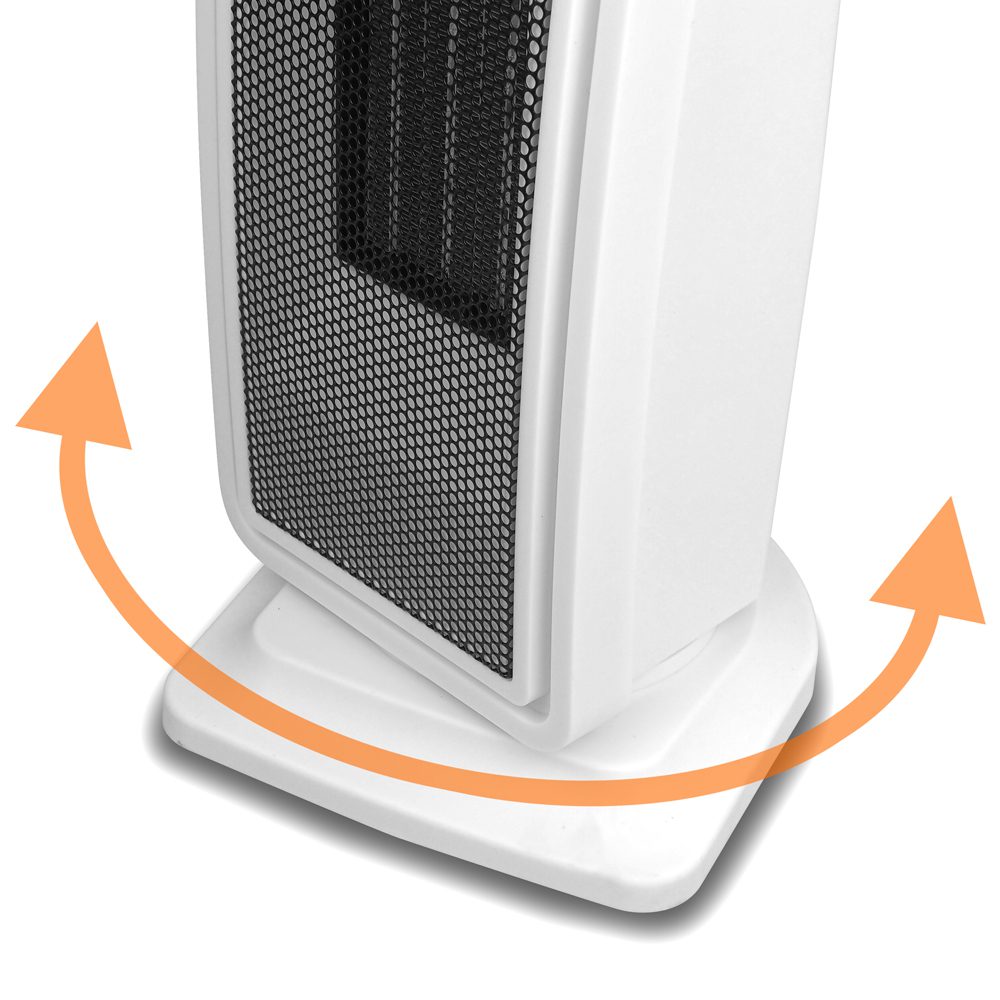 White heater LTC with ceramic heating element 1400/2000W with remote