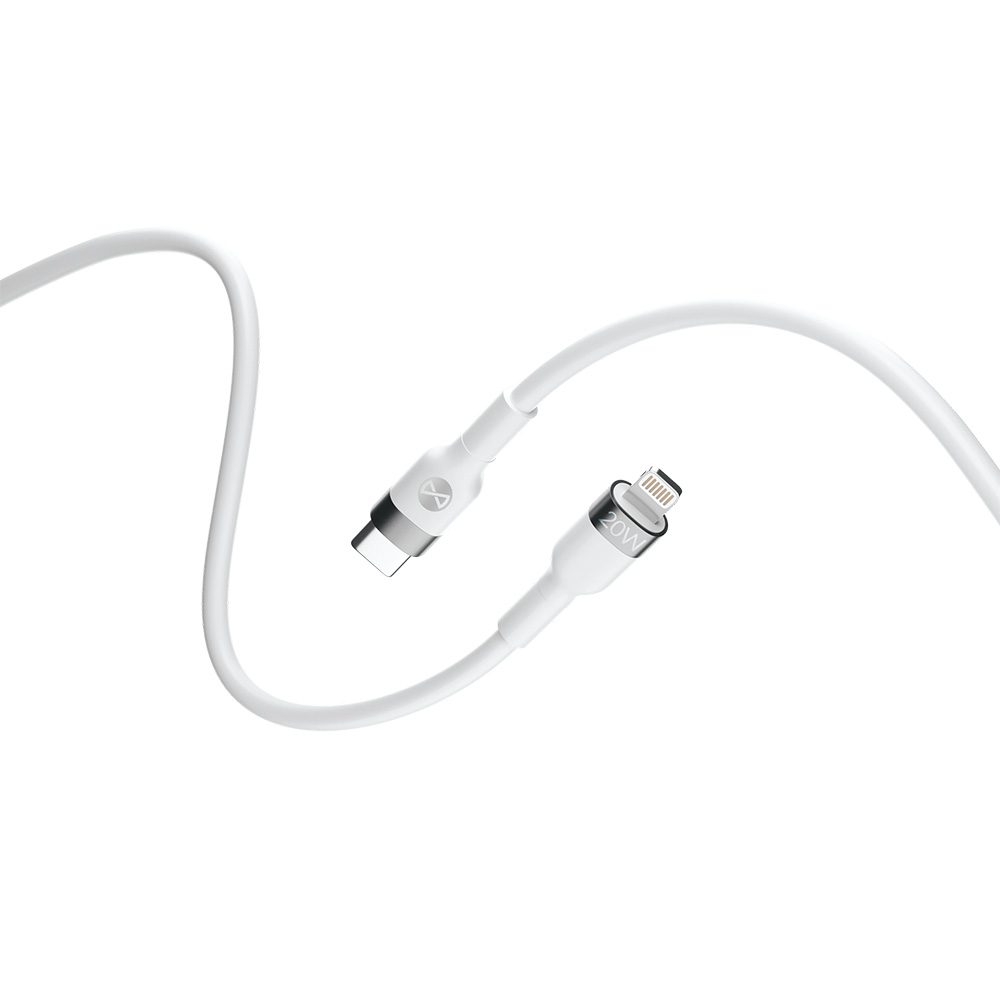 299106_oryg Forever Flexible cable USB-C - Lightning 2,0 m 20W white