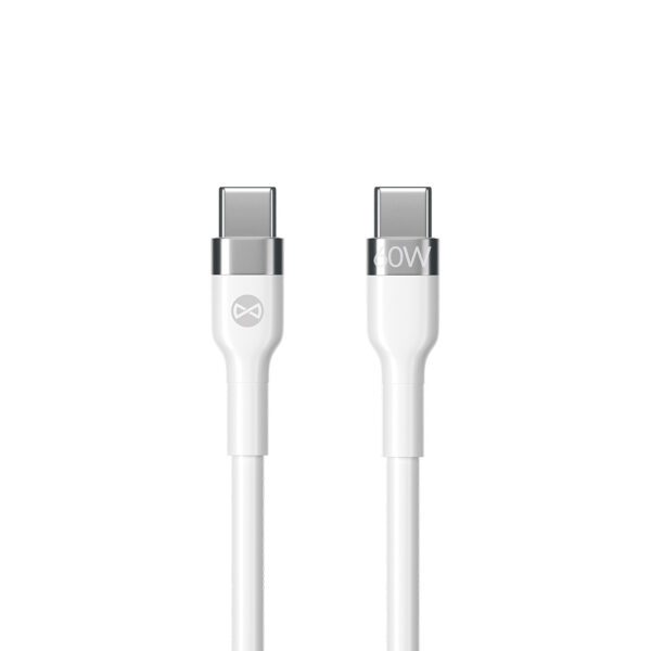 299110_oryg Forever Flexible cable USB-C - USB-C 1,0 m 60W white