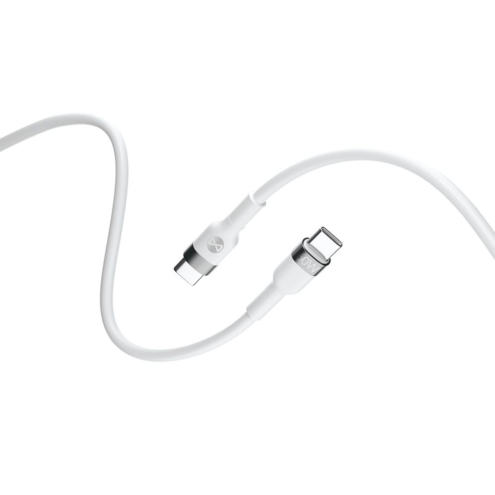 299112_oryg Forever Flexible cable USB-C - USB-C 2,0 m 60W white