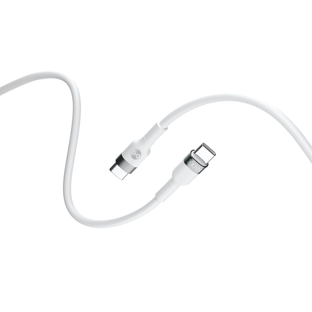 299118_oryg Forever Flexible cable USB-C - USB-C 2,0 m 100W white
