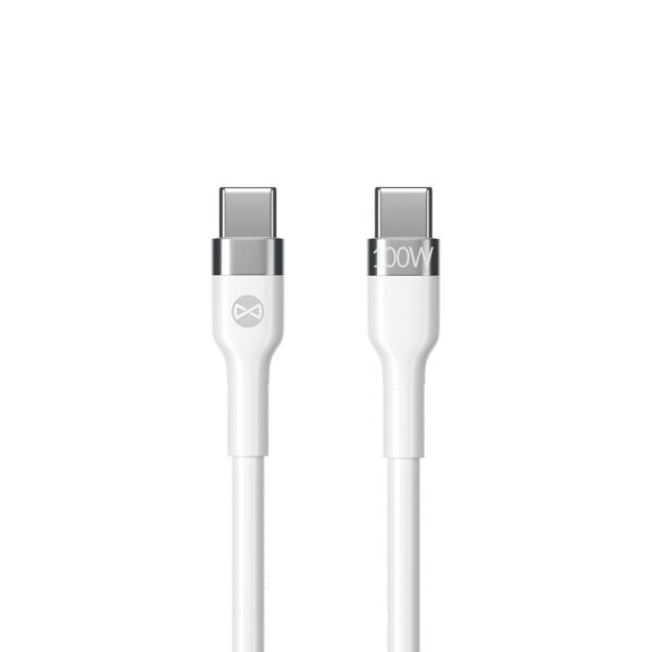 299119_oryg Forever Flexible cable USB-C - USB-C 2,0 m 100W white