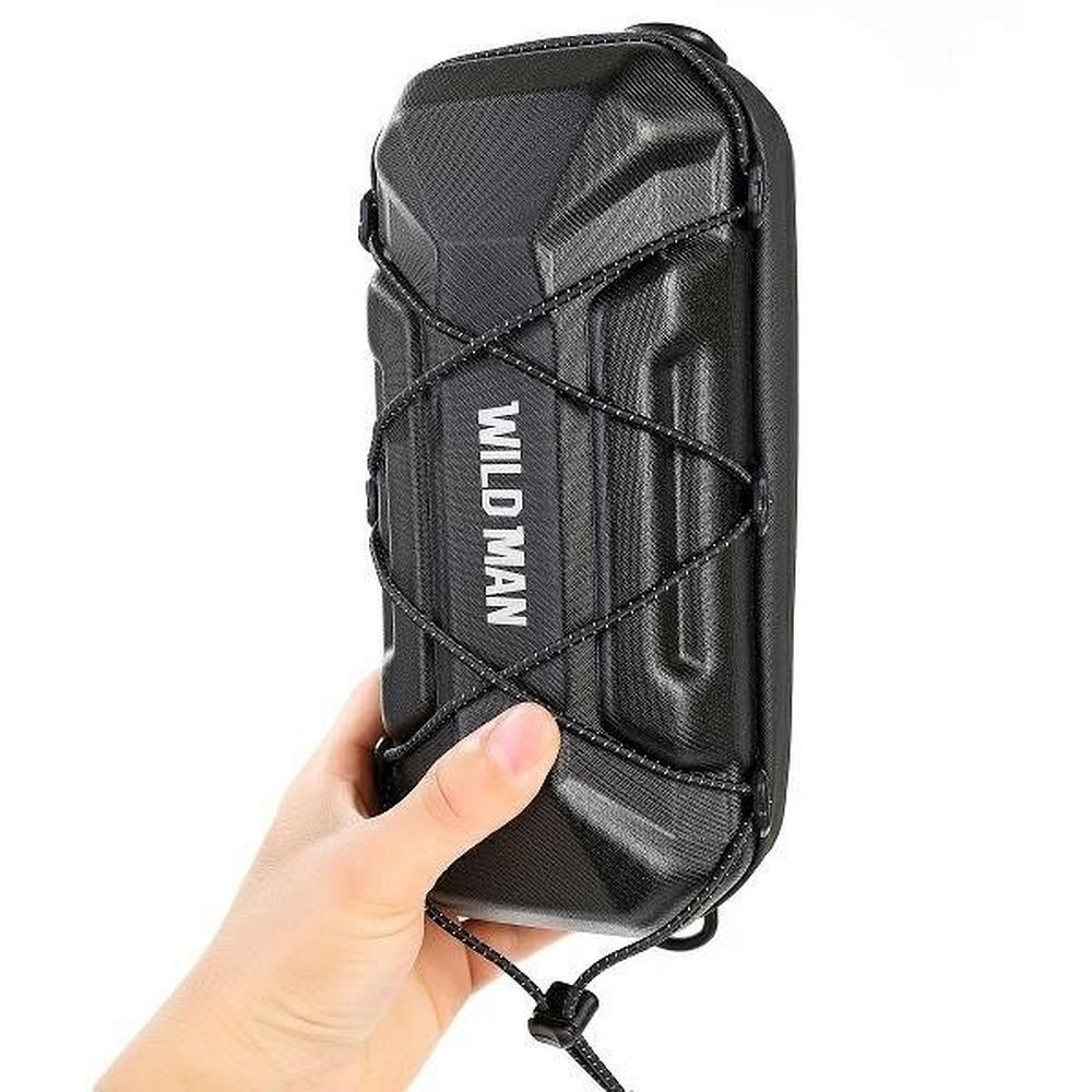 2a9ebff1627f0e691b34abcc488cbfef WILDMAN traveling bag for bike handlebars with zipper 2L XT17 black