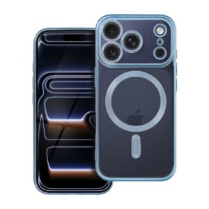 ELECTRO MAG COVER case compatible with MagSafe for IPHONE 17 Pro (full ring) blue