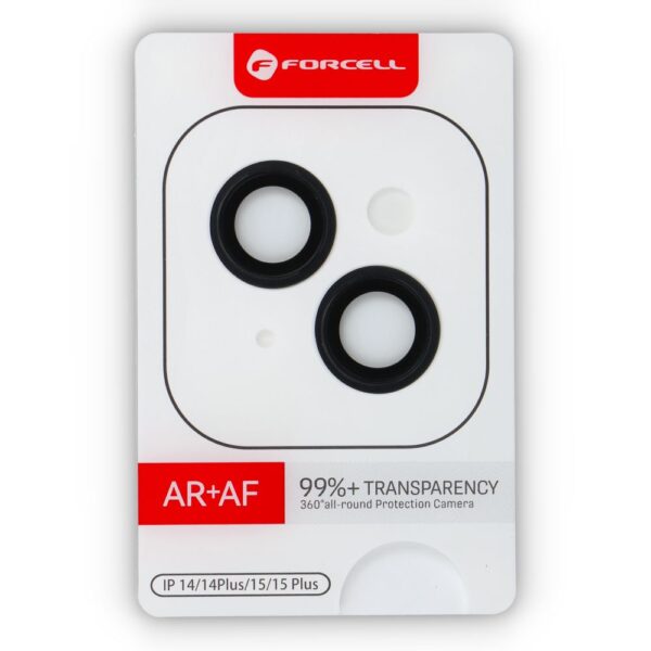 Forcell Premium Camera Lens Tempered Glass - for iPhone 14 / 14 Plus Black