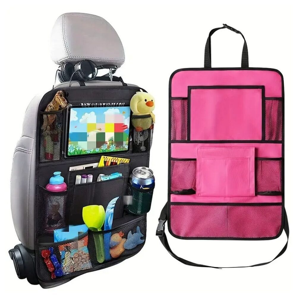 2de7b6c524e1b4fa6c01de27f75a837b Car organizer for front seats with compartments pink