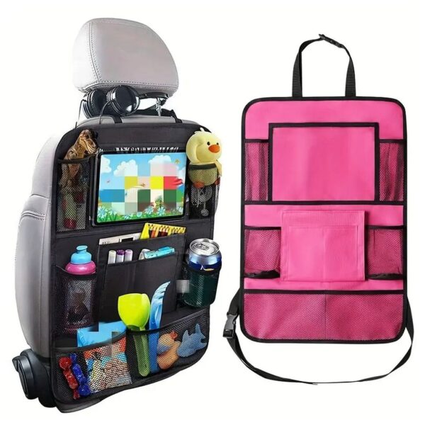 2de7b6c524e1b4fa6c01de27f75a837b Car organizer for front seats with compartments pink