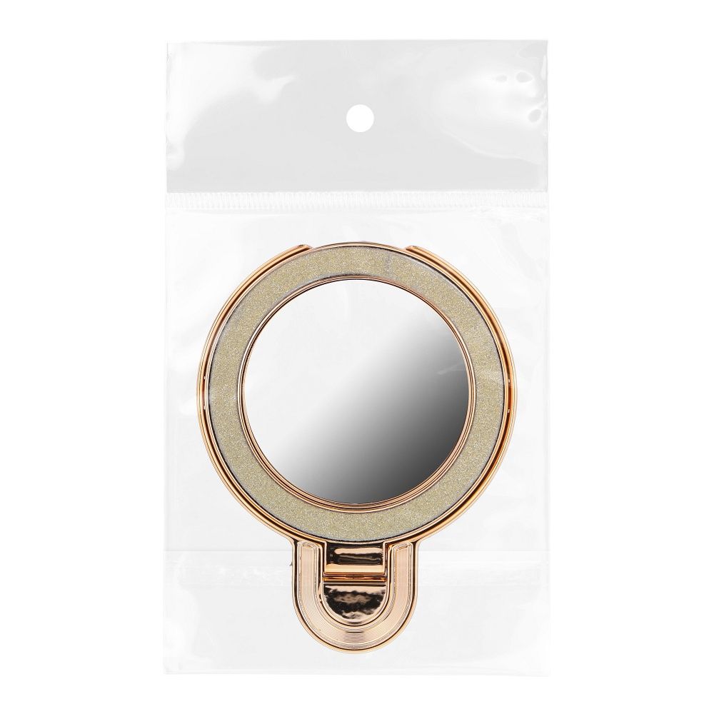Phone stand CIRCLE MIRROR - stick-on - gold