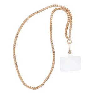 CHAIN #82 Phone lanyard, Phone pendant / cord length 80cm (40cm in the loop) / on neck - gold