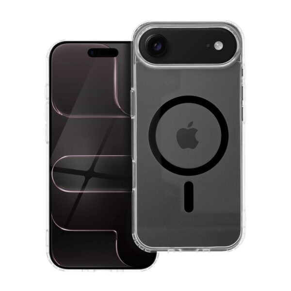 Drop Glue Colorful Ring Mag Cover compatible with MagSafe for IPHONE 17 Air black