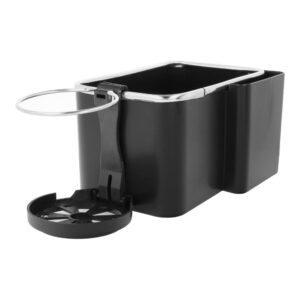2f09bc7c4cec3f493cca562301124d21 Car organizer with cup holder black