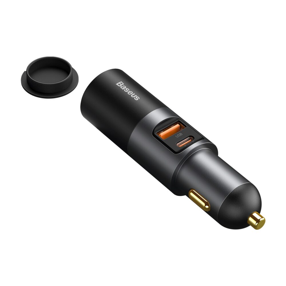 301194_oryg Baseus car charger Share Together PD 120W 1x USB 1x USB-C gray with car lighter socket