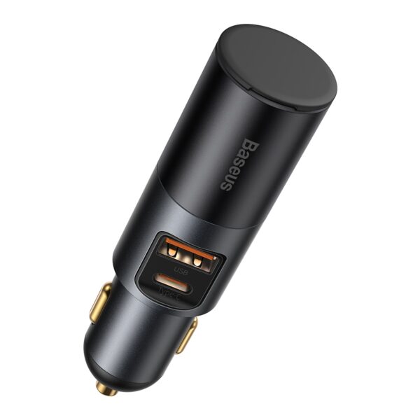 301197_oryg Baseus car charger Share Together PD 120W 1x USB 1x USB-C gray with car lighter socket